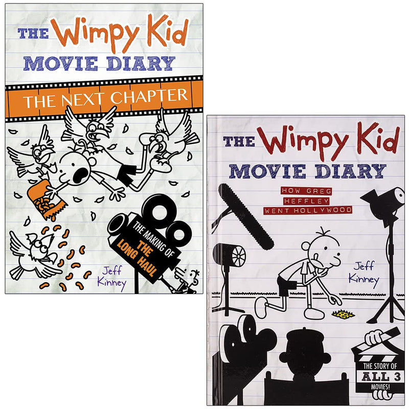 The Wimpy Kid Movie Diary Collection: 2-Book Set by Jeff Kinney (The Next Chapter, How Greg Heffley Went Hollywood)