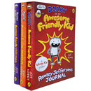 Jeff Kinney 3 Books Collection Set (Diary of an Awesome Friendly Kid, Rowley Jeffersons Awesome Friendly Adventure, Awesome Friendly Spookystories)