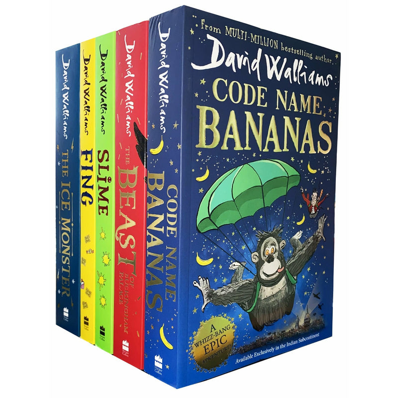 David Walliams: 5-Book Collection Series 3 (Includes Fing, The Ice Monster, Slime, Code Name Bananas, The Beast of Buckingham Palace)