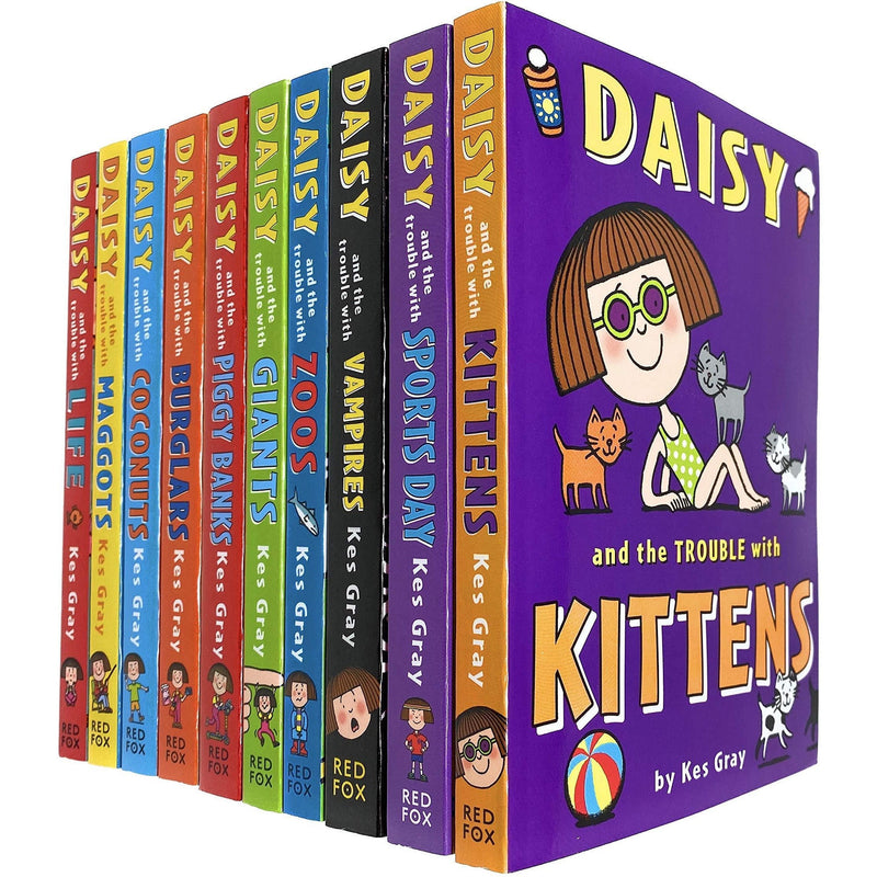 Daisy and the Trouble Collection - 10-Book Set by Kes Gray (Includes Daisy and the Trouble with Kittens, Daisy and the Trouble with Time Travel, and more)