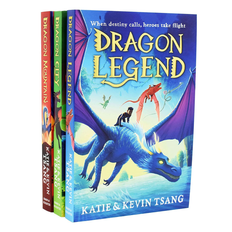 Dragon Realm Series: 3-Book Collection by Katie Tsang & Kevin Tsang (Dragon Legend, Dragon Mountain, Dragon City)