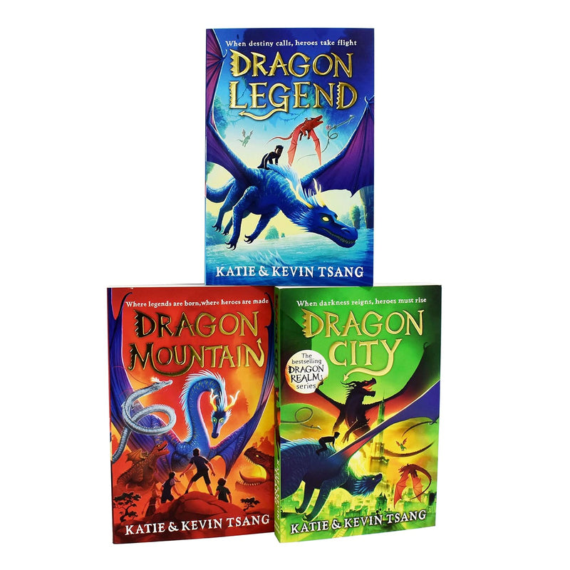 Dragon Realm Series: 3-Book Collection by Katie Tsang & Kevin Tsang (Dragon Legend, Dragon Mountain, Dragon City)