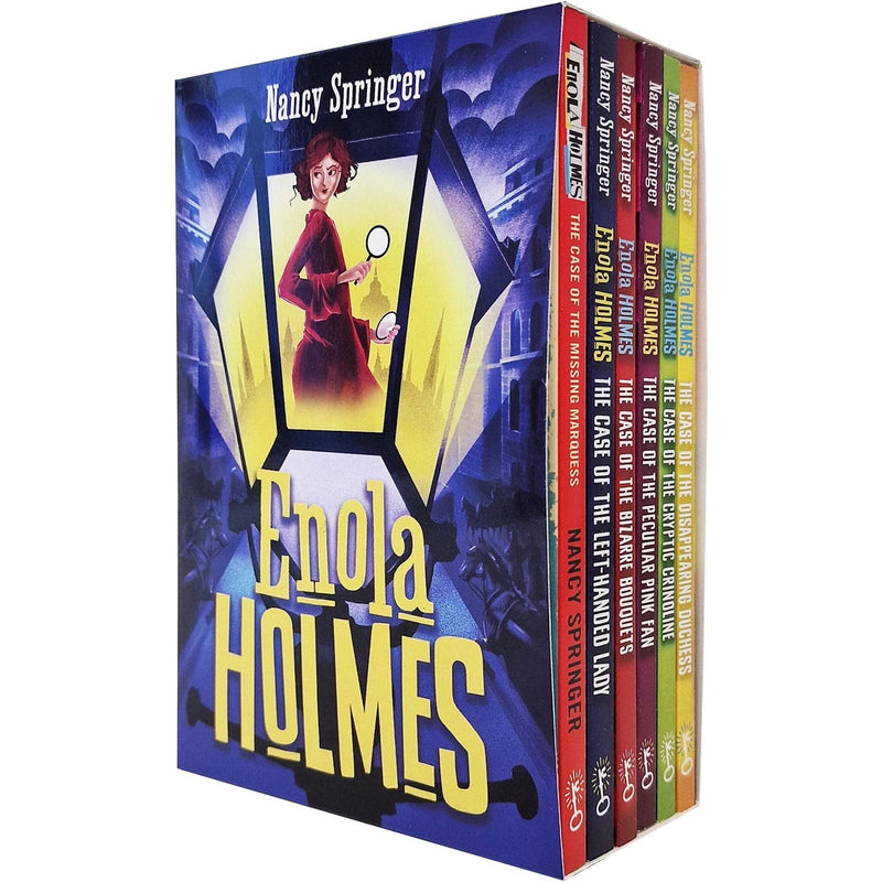 Enola Holmes Mystery Series: 6-Book Collection (The Case of the Missing Marquess, The Case of the Peculiar Pink Fan, The Case of the Left-Handed Lady, and More)