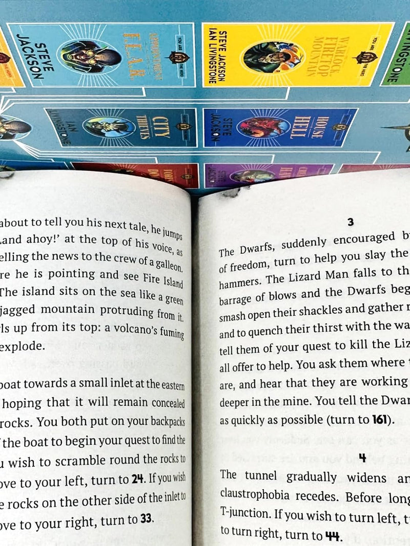 Fighting Fantasy Series You Are the Hero 10 Books Collection Set By Steve Jackson & Ian Livingstone (Island of the Lizard King,Appointment With F.E.A.R.,Deathtrap Dungeon,Creature of Havoc & More)