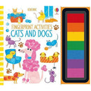 Usborne Fingerprint Activities Series: 3 Books Collection Set - Garden, Cats & Dogs, Bugs