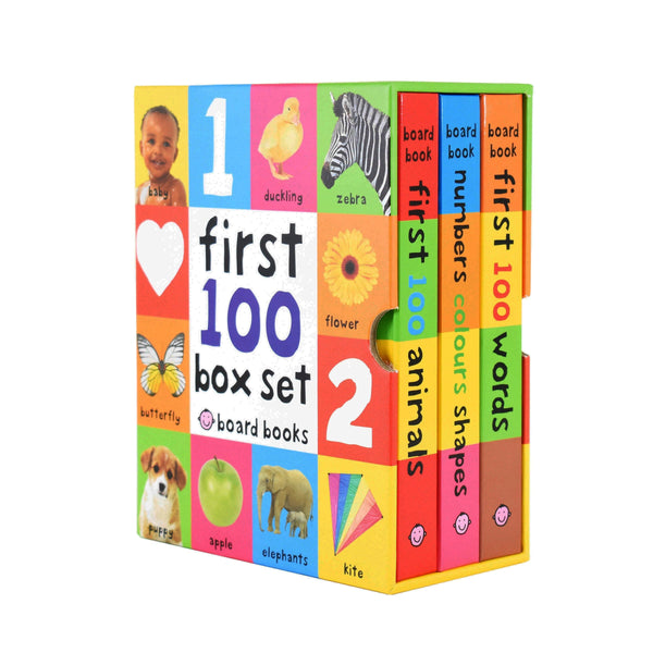 First 100 Collection: 3 Books Box Set by Roger Priddy (Soft to Touch Board Books)