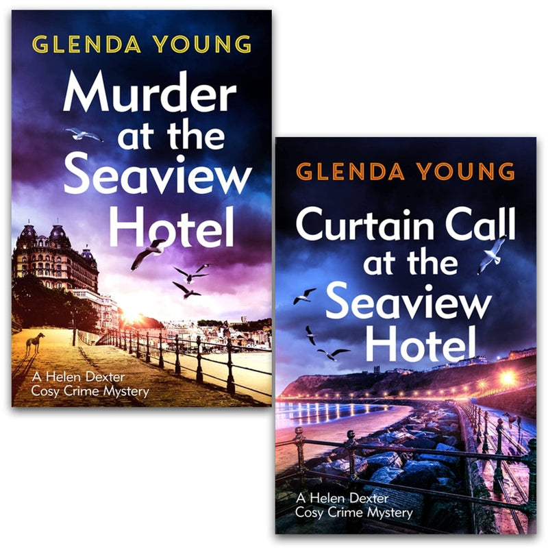 Helen Dexter Cosy Crime Mysteries 2-Book Set by Glenda Young (Murder at the Seaview Hotel, Curtain Call at the Seaview Hotel)