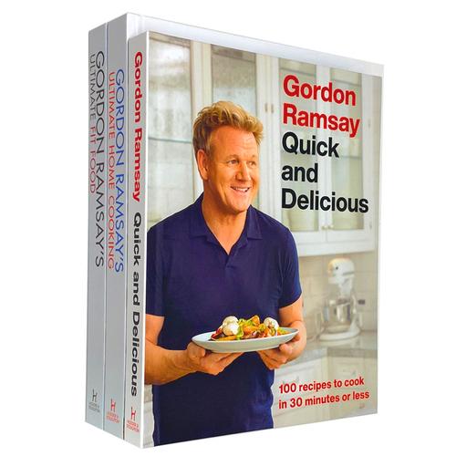 Gordon Ramsay’s Ultimate Fit Food, Ultimate Home Cooking, Quick & Delicious - 3 Books Set