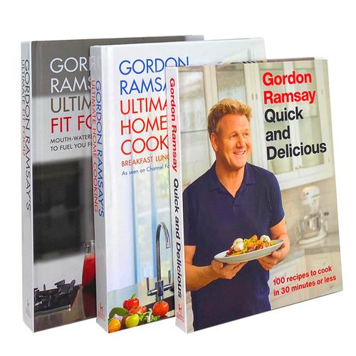 Gordon Ramsay’s Ultimate Fit Food, Ultimate Home Cooking, Quick & Delicious - 3 Books Set