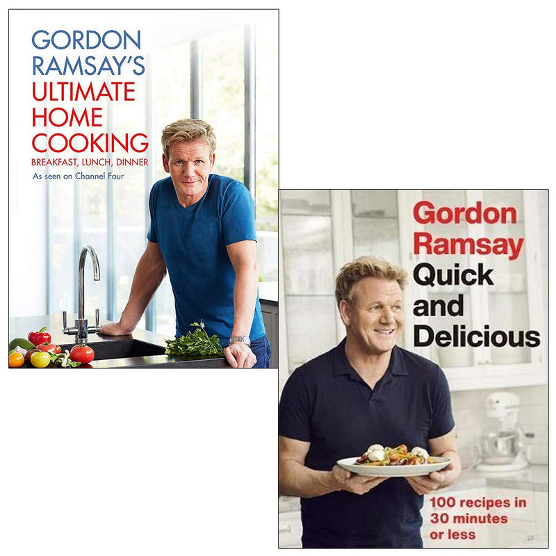 Gordon Ramsay 2 Books Collection - Ultimate Home Cooking, Quick & Delicious