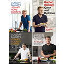 Gordon Ramsay Collection: 4-Book Set (Ultimate Home Cooking, Quick & Delicious, Ultimate Cookery Course, Ultimate Fit Food)