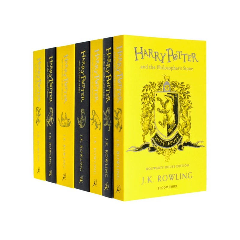 Harry Potter Hufflepuff House Editions PAPERBACK Box Set: J.K. Rowling - 7 books Set