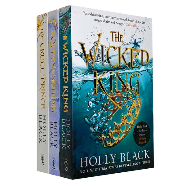 The Folk of the Air Series - 3-Book Collection by Holly Black (The Cruel Prince, The Wicked King, The Queen of Nothing)