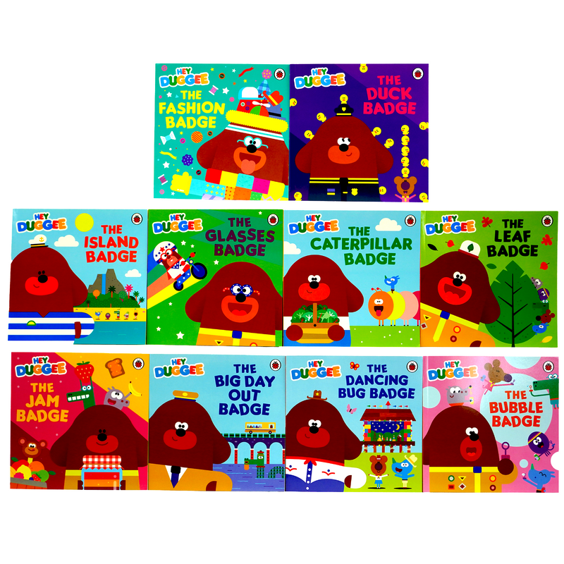 Hey Duggee: Duggee's Brilliant Stories Collection Box Set - 10 Books (The Fashion Badge, The Duck Badge, The Island Badge, The Glasses Badge, & more)