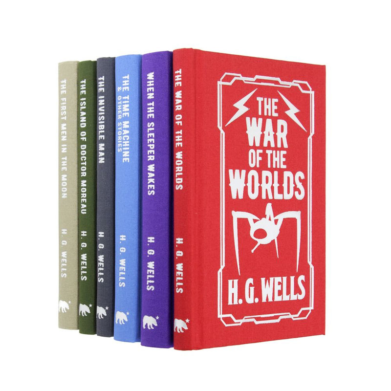 H.G. Wells: 6-Book Box Collection (Includes The First Men in the Moon, The Island of Doctor Moreau, The Invisible Man, and more)