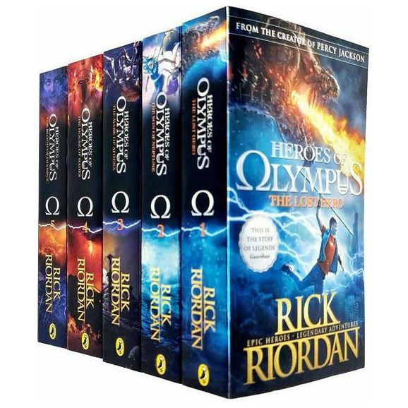 The Heroes of Olympus: The Complete 5 Books Collection Set by Rick Riordan