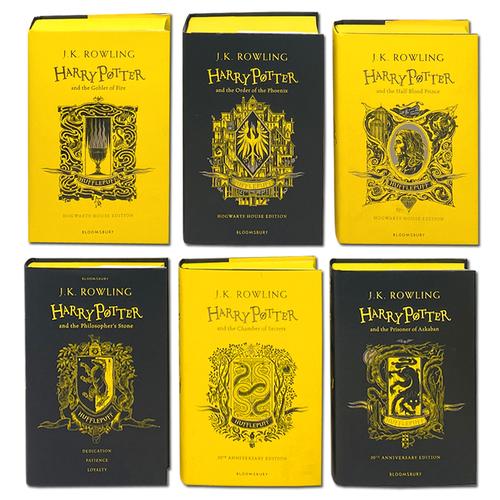 Harry Potter House Hufflepuff Edition Series 6 Books Collection Set By J.K. Rowling