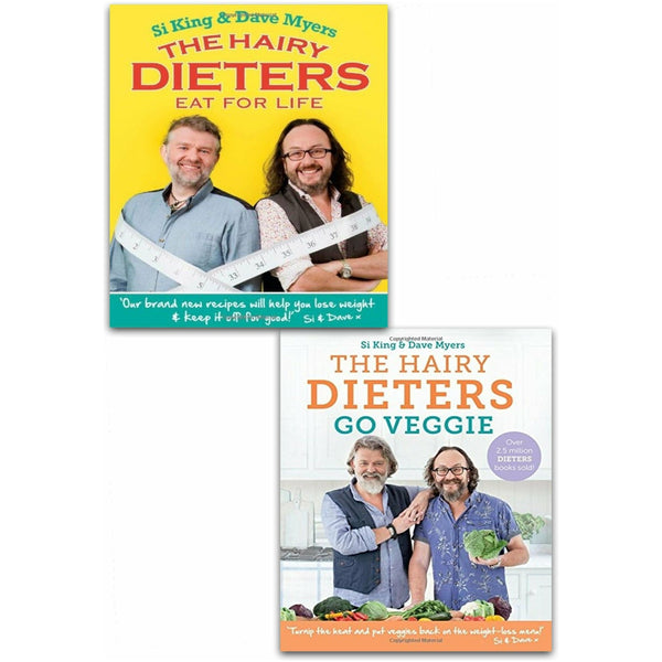 Hairy Bikers Collection – 2 Books Set (The Hairy Dieters Eat for Life, The Hairy Dieters Go Veggie)