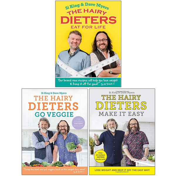 Hairy Dieters Collection – 3 Books Set (Eat for Life, Go Veggie, Make It Easy)