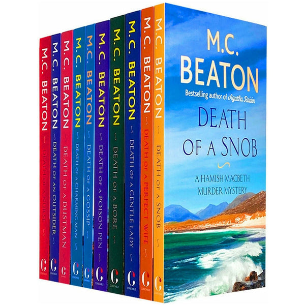 Hamish Macbeth Mystery Series by M.C. Beaton – 10 Books Collection