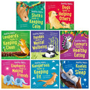 Healthy Habits Series 8 Books Collection Set by Lisa Edwards (Dogs Guide to Helping Others, Sloth Guide to Keeping Calm, Kangaroo Guide to Keeping Fit, Lemur Guide to Healthy Eating)