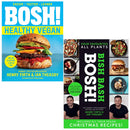 BOSH! 2-Book Vegan Set: Healthy Vegan & Bish Bash Bosh by Henry Firth & Ian Theasby