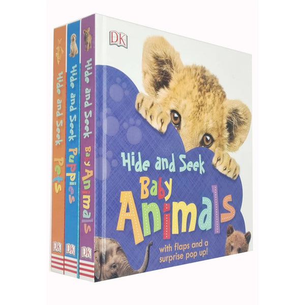 Hide and Seek: 3-Book Collection (Includes Pets, Baby Animals, Puppies)