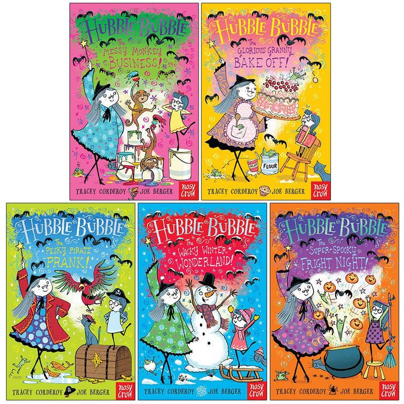 Hubble Bubble Series: 5-Book Collection by Tracey Corderoy & Joe Berger (The Messy Monkey Business, The Glorious Granny Bake Off!, The Pesky Pirate Prank, and more!)