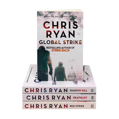 Chris Ryan Strike Back Thriller Collection – 4 Books Set (Deathlist, Shadow Kill, Global Strike, Red Strike)