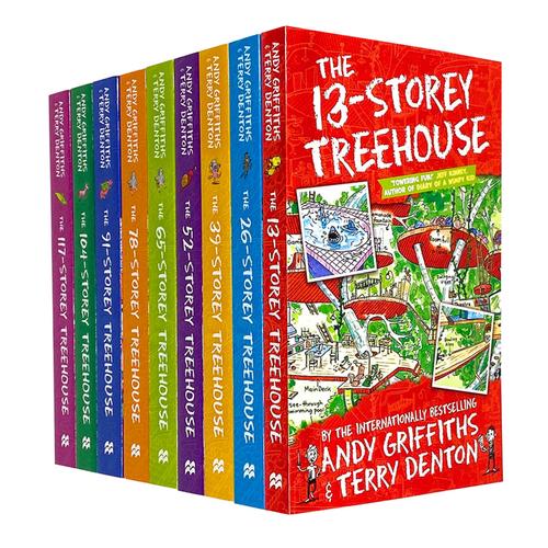 Andy Griffiths: Treehouse Collection - 9 Books Set (Includes 13-Storey, 26-Storey, 39-Storey, 52-Storey, and 65-Storey)