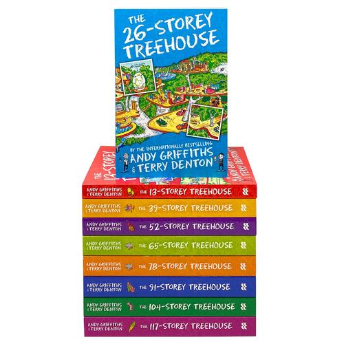 Andy Griffiths: Treehouse Collection - 9 Books Set (Includes 13-Storey, 26-Storey, 39-Storey, 52-Storey, and 65-Storey)