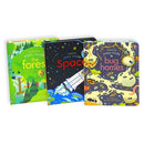 Usborne Peep Inside Lift-the-Flap Series: 3-Book Box Set (Space, The Forest & Bug Homes)