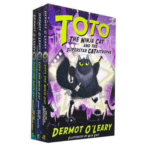 Toto the Ninja Cat Series - 3-Book Collection (The Incredible Cheese Heist, The Great Snake Escape, and more)