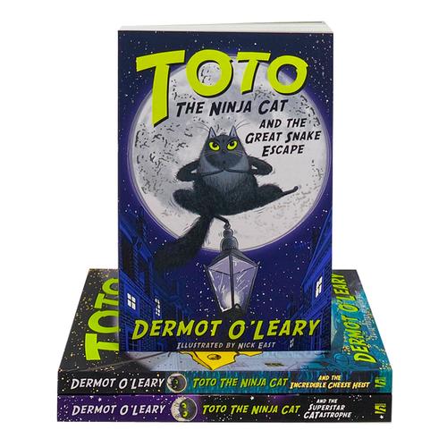 Toto the Ninja Cat Series - 3-Book Collection (The Incredible Cheese Heist, The Great Snake Escape, and more)