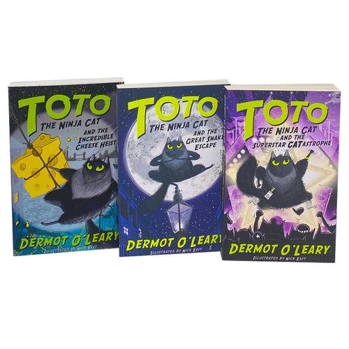 Toto the Ninja Cat Series - 3-Book Collection (The Incredible Cheese Heist, The Great Snake Escape, and more)