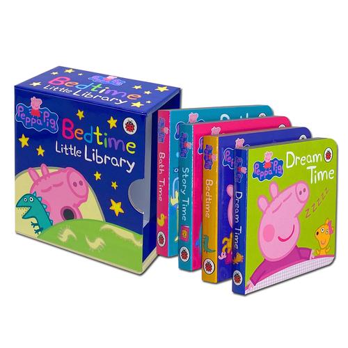 Peppa Pig Bedtime Little Library Children Collection 4 Board Books Set