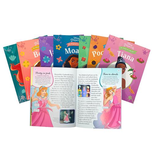 Disney Princess Magical Collection: 8 Books Box Set (Moana, Mulan, Pocahontas, Tiana, Ariel, Belle, Cinderella & Jasmine)