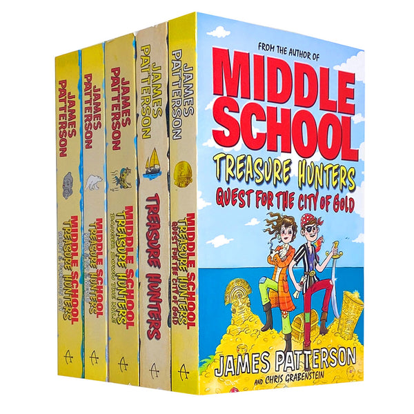 James Patterson's Middle School: Treasure Hunters – 5 Books Collection (Includes: Treasure Hunters, Danger Down)