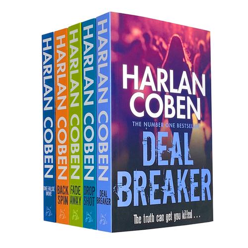 Harlan Coben: Myron Bolitar - 5-Book Collection Set (Includes Deal Breaker, Drop Shot, Fade Away, Back Spin, and more)