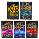 James Herbert Collection: 5 Books Set (The Rats, Lair, Domain, Haunted, Fluke)