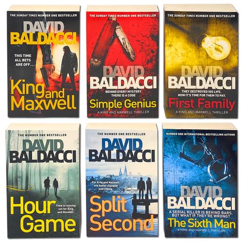 David Baldacci King And Maxwell Thriller 6 Books Collection Set