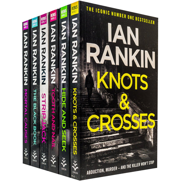 Ian Rankin: Inspector Rebus Series - 6-Book Collection (Knots & Crosses, Hide & Seek, Tooth & Nail, Strip Jack, The Black Book, Mortal Causes)