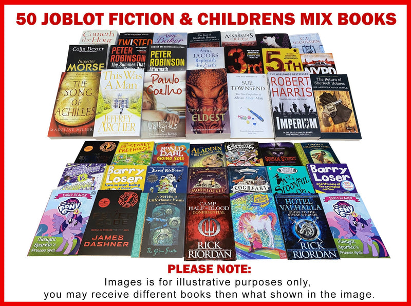 Wholesale Job Lot: 40 New Fiction & Children's Books Collection Set for Educational Reading