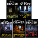 Jeffery Deaver Collection: 5 Thrilling Novels Set (Mistress of Justice, Bloody River Blues, and More)