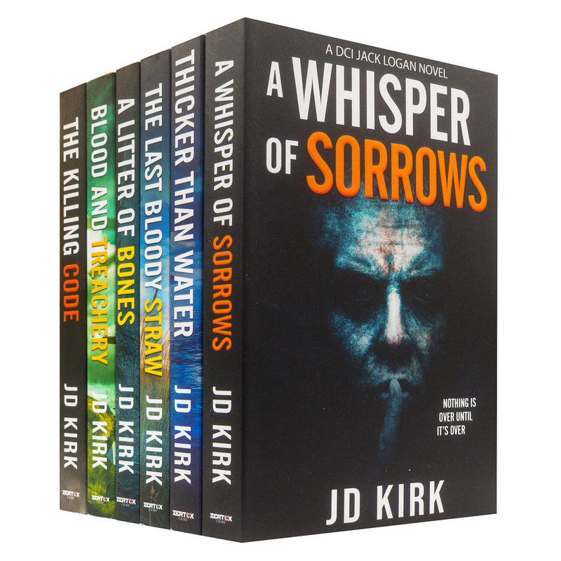 DCI Logan Crime Thrillers: 1-6 Book Collection by JD Kirk (A Litter of Bones, Thicker Than Water, and More)