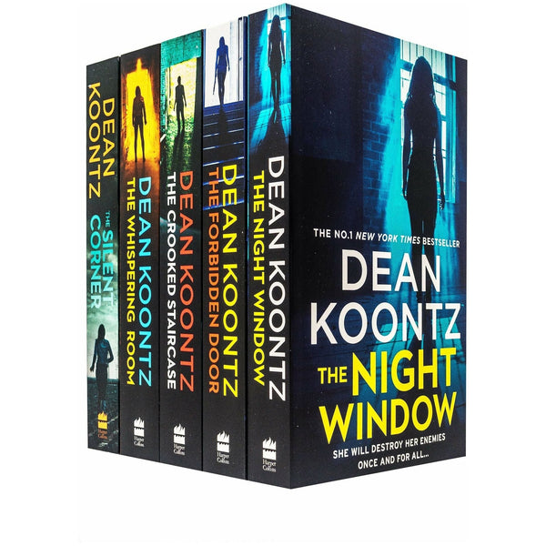 Dean Koontz: Jane Hawk Thriller Series - 5-Book Collection (Silent Corner, Whispering Room, Crooked Staircase, The Forbidden Door, The Night Window)