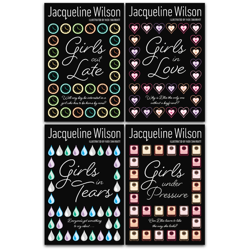 Jacqueline Wilson’s Girls Series: 4-Book Collection (Girls in Love, Girls in Tears, Girls Under Pressure, Girls Out Late)