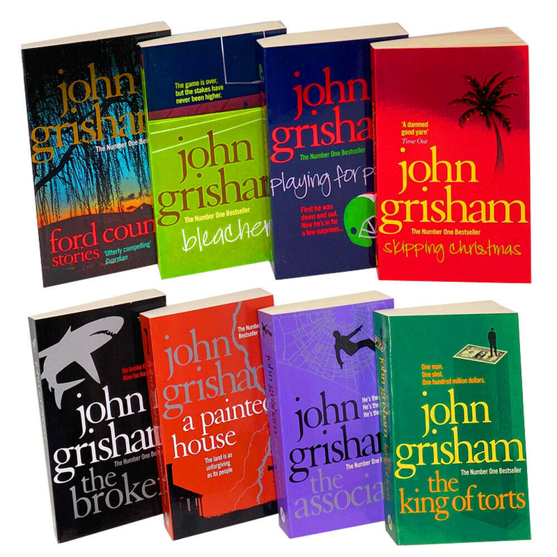 John Grisham Collection 8 Books Set Series 2 - Bleachers, Skipping Christmas, Broker, Painted House