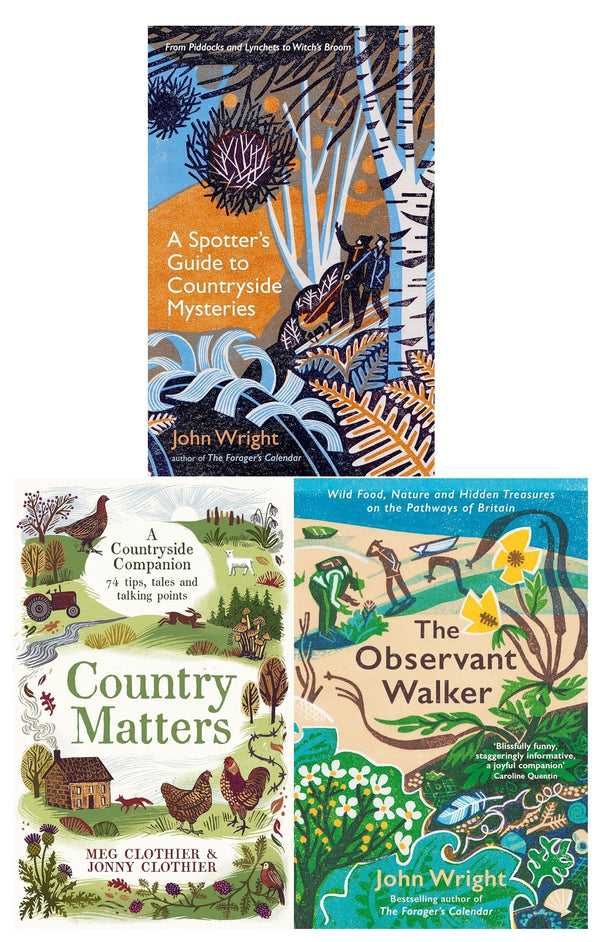 Countryside 3 Books Collection Set (Spotter's Guide to Countryside Mysteries, Country Matters, The Observant Walker)