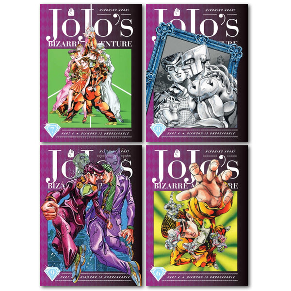 JoJo's Bizarre Adventure: Part 4 - Diamond is Unbreakable (Volumes 6-9) - 4-Book Set